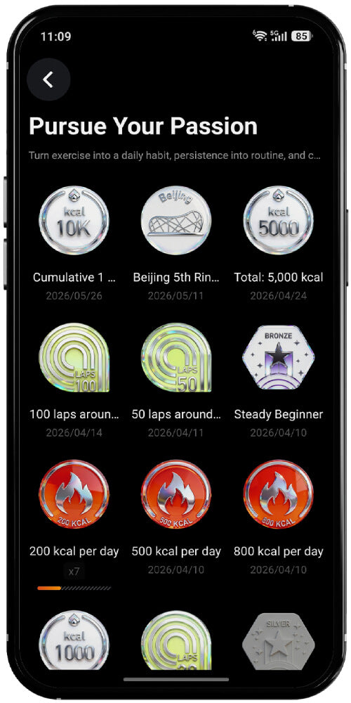 Mibro Fit App Medal Interface